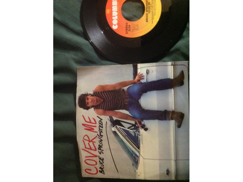 Bruce Springsteen - Cover Me/Jersey Girl Columbia Records 45 Single With Picture Sleeve Vinyl NM