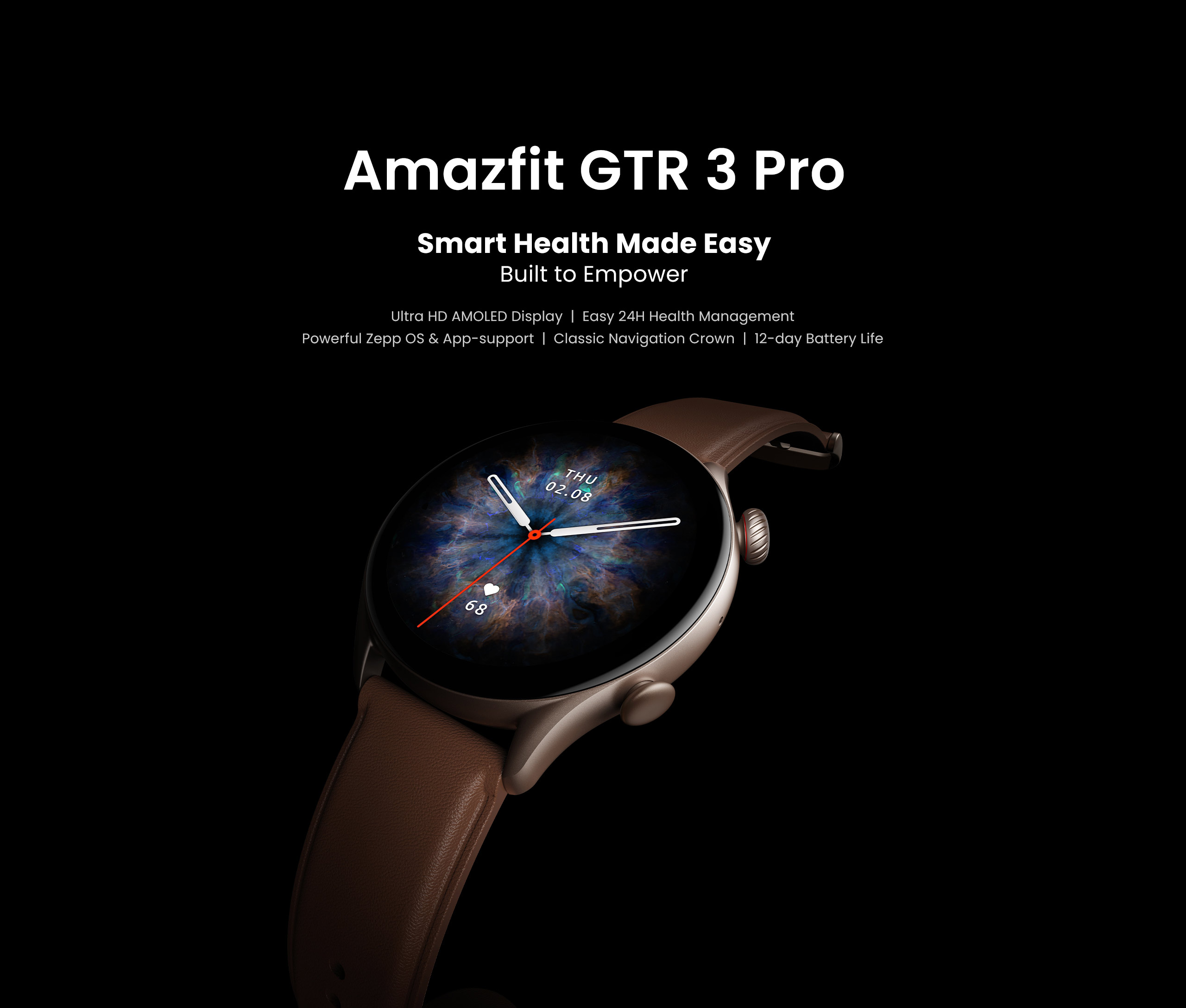 Amazfit GTR 3 Pro GTR3 Pro GTR-3 Pro Smartwatch AMOLED Display