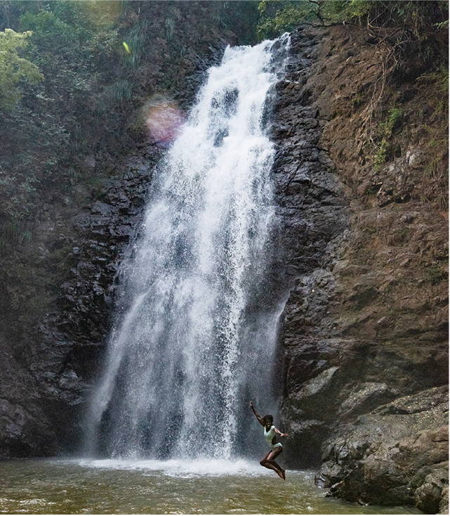 The beautiful Montezuma waterfall