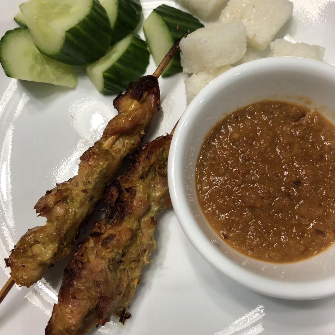 Chicken satay along with the peanut sauce and ketupat. All 3 recipes turned out phenomenal!