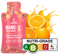 A sachet of nano singapore best collagen drink with Nutri-Grade B