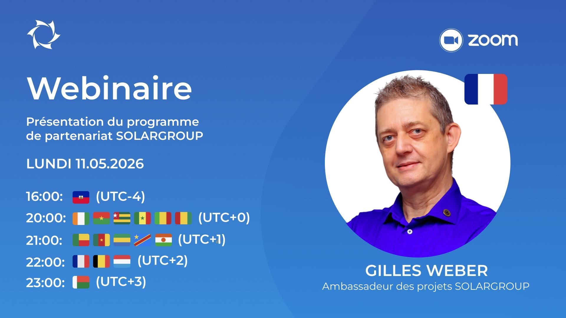 France. Présentation du programme de partenariat SOLARGROUP