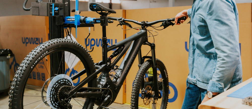 Electric mountain bike at Upway Garage Sale