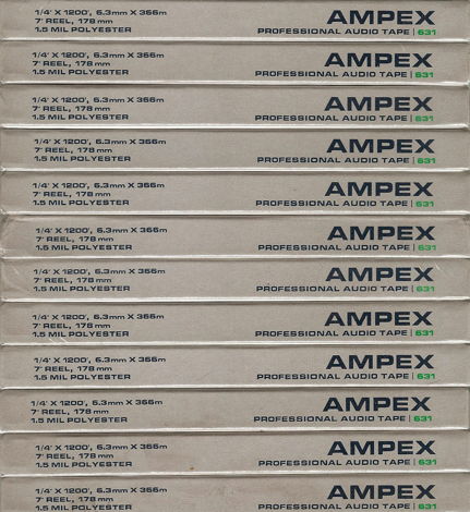 Audiophile: Ampex 631 Professional blank 7 For Sale
