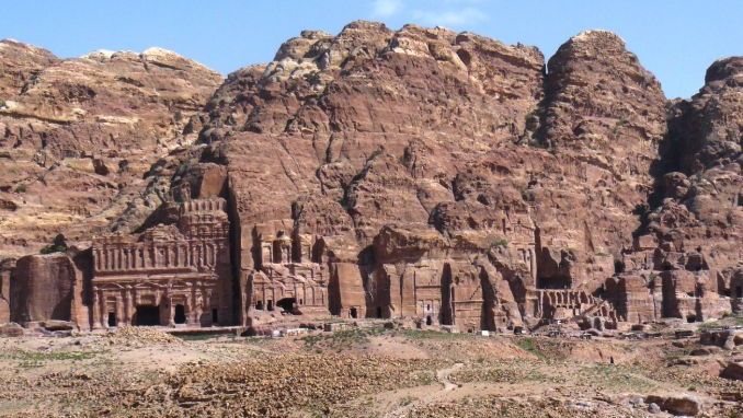 The rose-red ancient city of Petra in Jordan