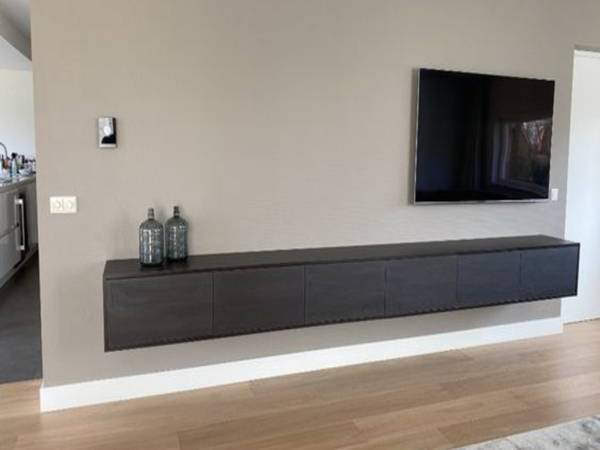 TV-meubels op maat, klantproject Houtenmeubelshop