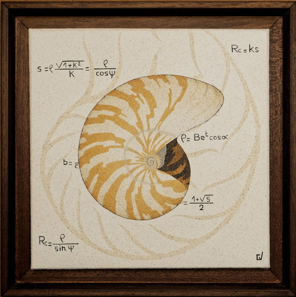 Nautilus and logarithmic spiral