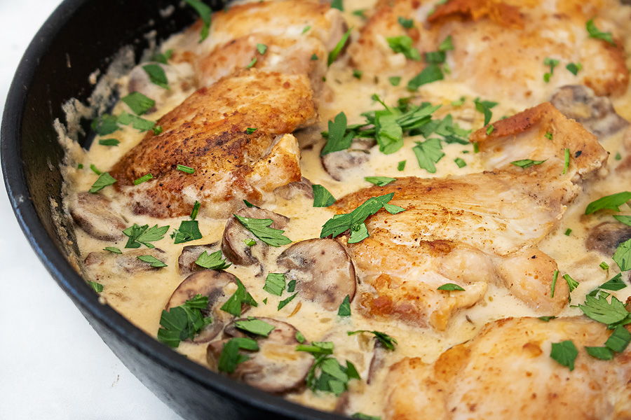 creamy mushroom chicken