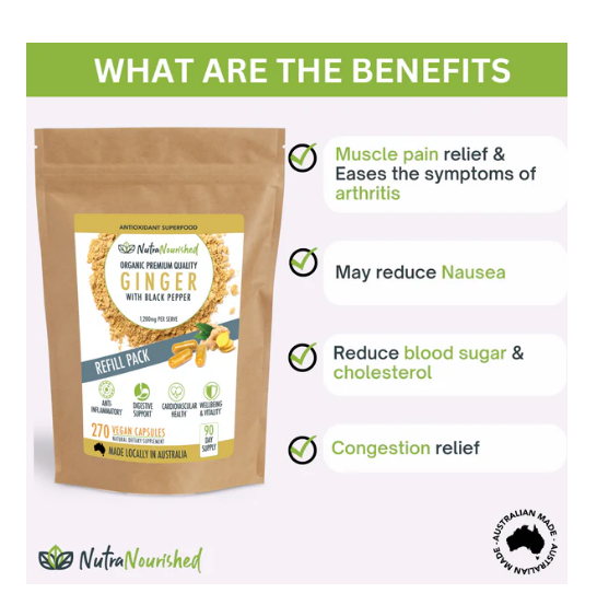 Ginger Powder Capsules Buffered - Image 3