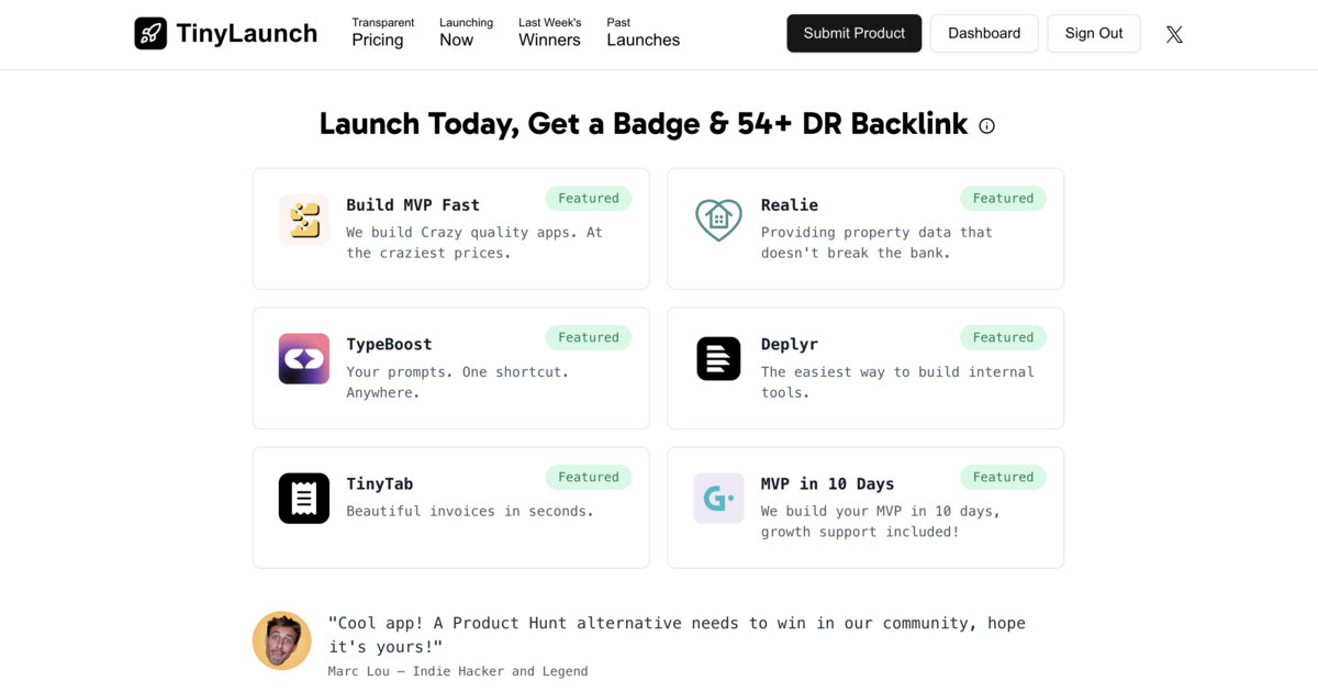 TinyLaunch
