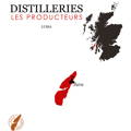 Carte localisation de la distillerie écossaise Lussa Gin