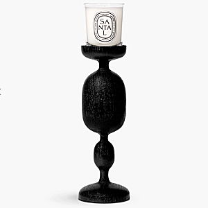 Black Baluster Candle Holder - For small candles Small | Diptyque Paris