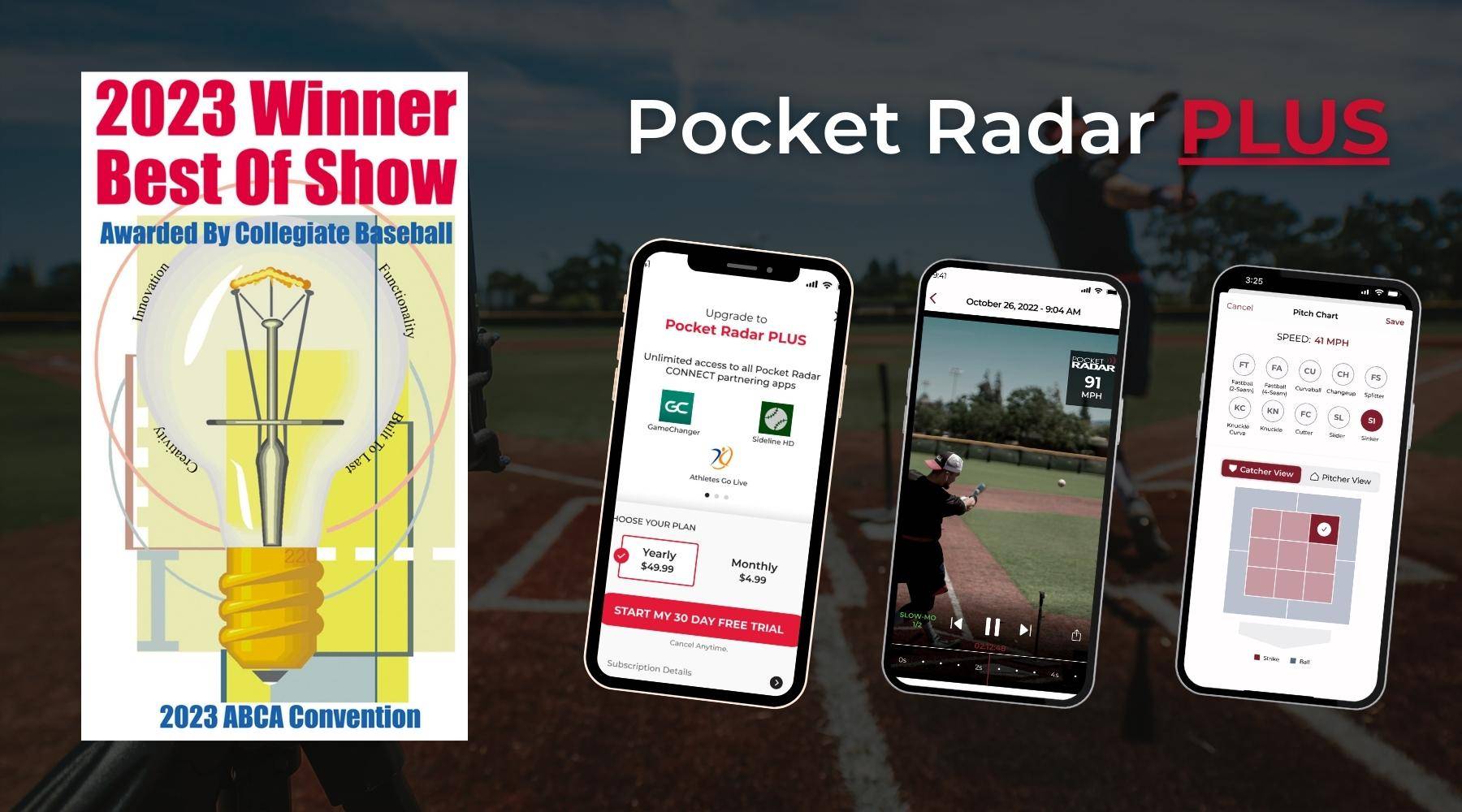 Pocket Radar PLUS best of show award