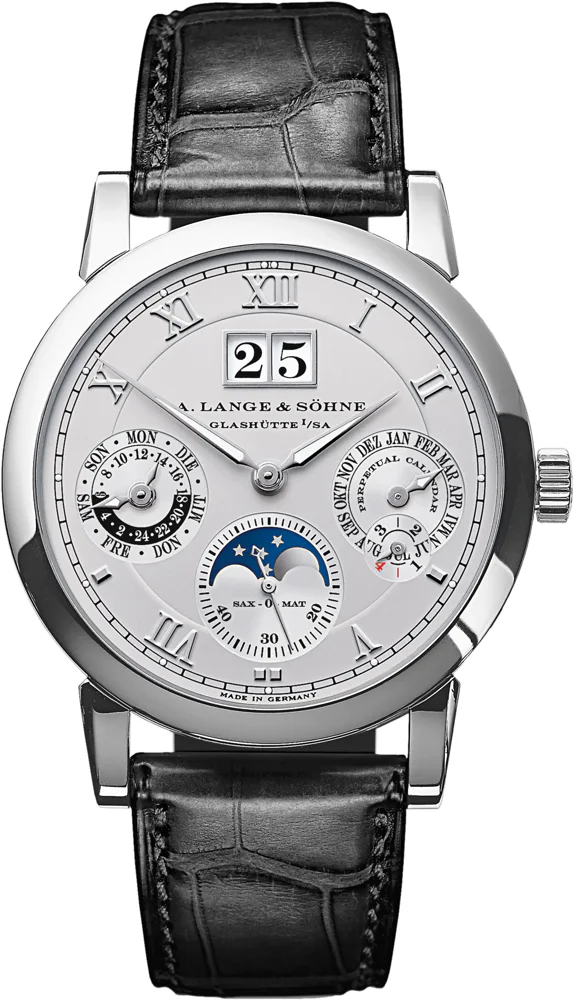 A. Lange & Söhne Langematik Perpetual 310.025 with Platinum Deployant Clasp
