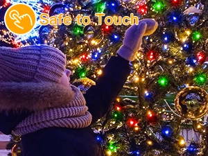 Ollny's 600 leds green wire multicolor Christmas lights are safe to touch