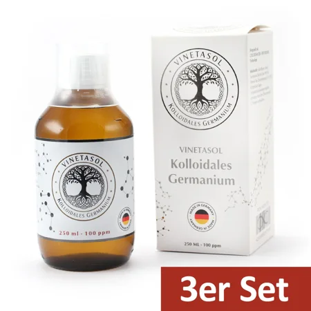 VINETASOL - SET - Kolloidales Germanium / 3 x 250 ml