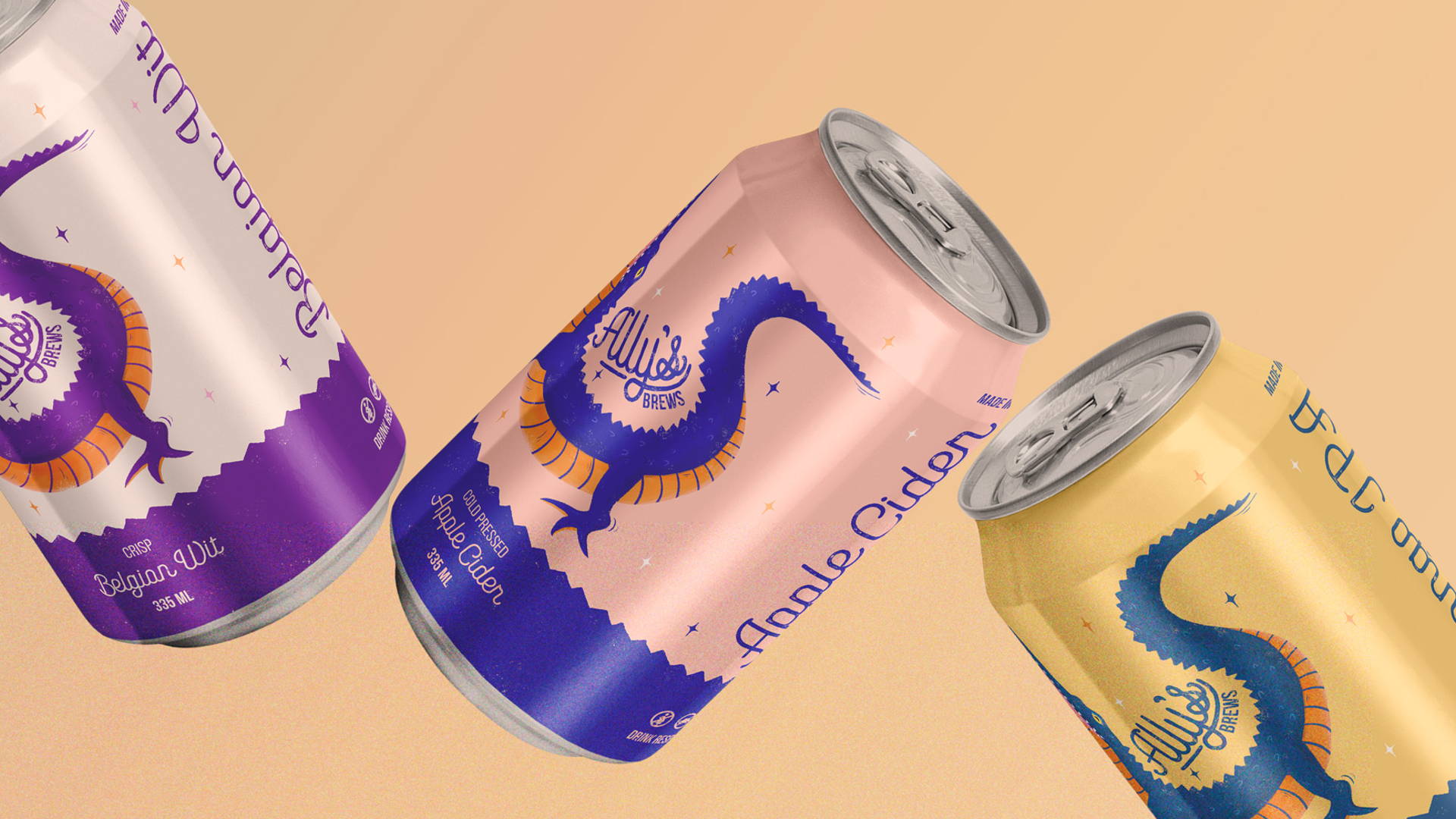 Featured image for Archana and Co Creates a Fun, Illustrated Beer Label Concept With Ally’s Brews