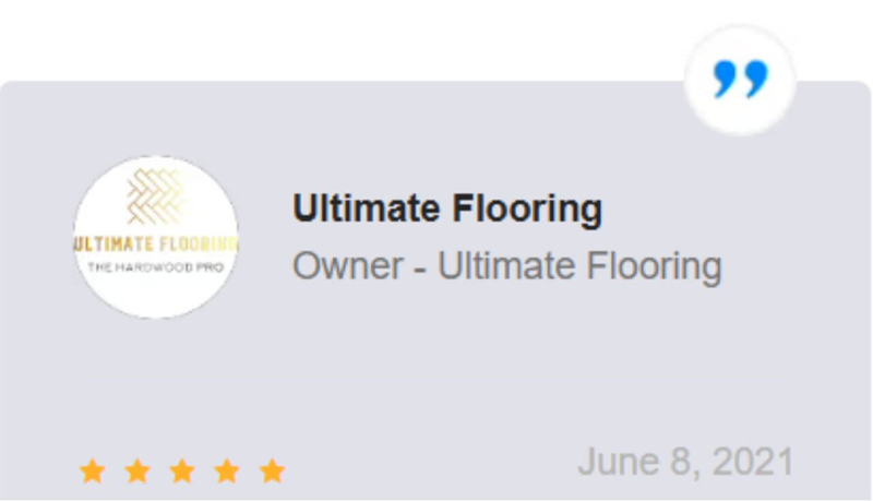 Customer Testimonial from Ultimate Flooring Customer Testimonial from Ultimate Flooring