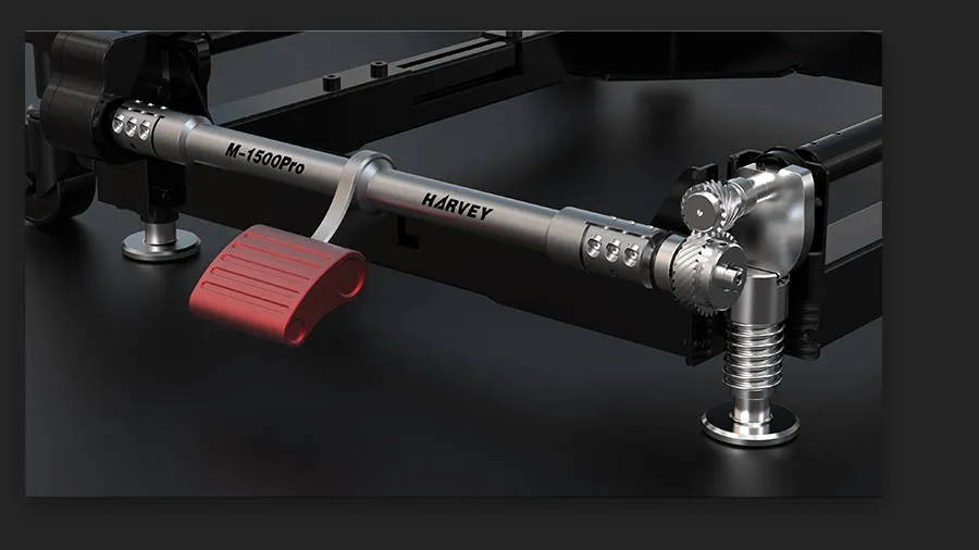 mobile base woodworking machinery mobility system Spider M-1500Pro foot pedal ensures consistent user stepping force regardless of equipment weight, simplifying operations and boosting work efficiency