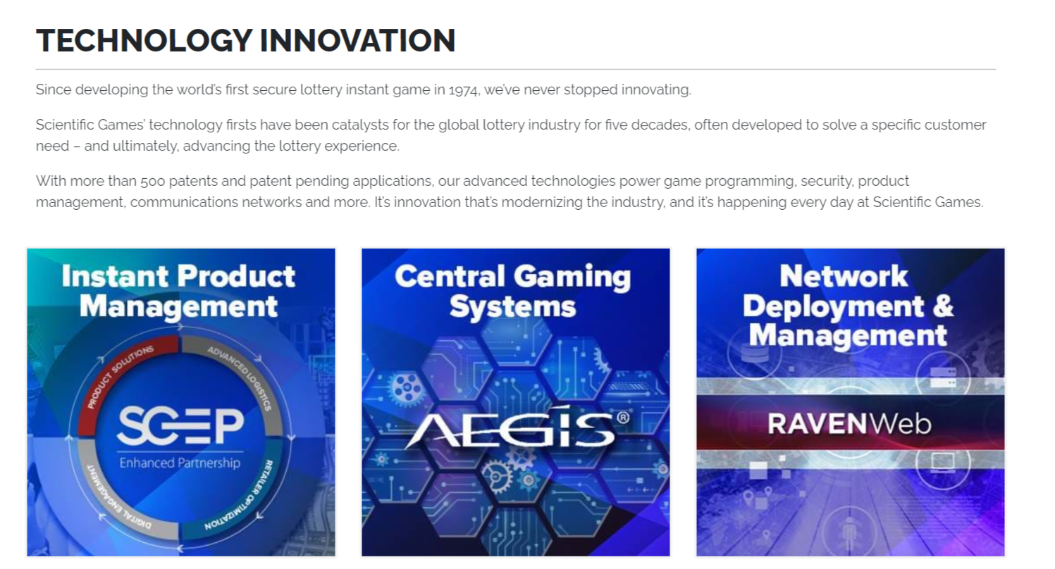 Scientific Games product / service