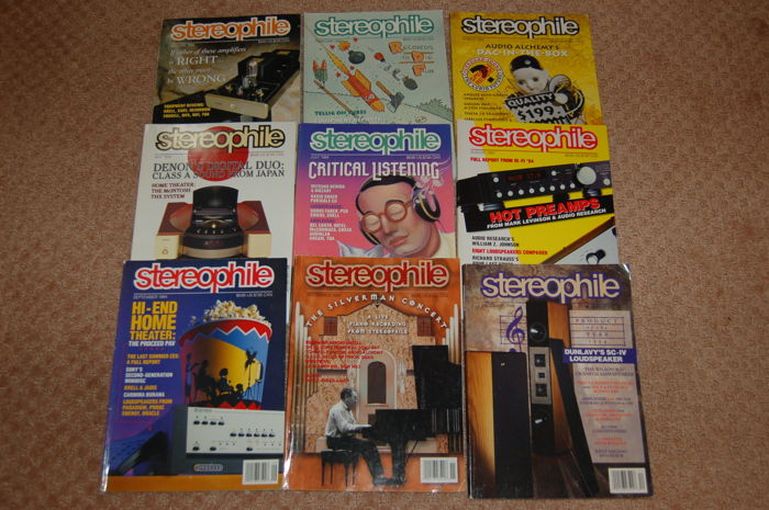 Stereophile magazine - 1994 Only 9 issues