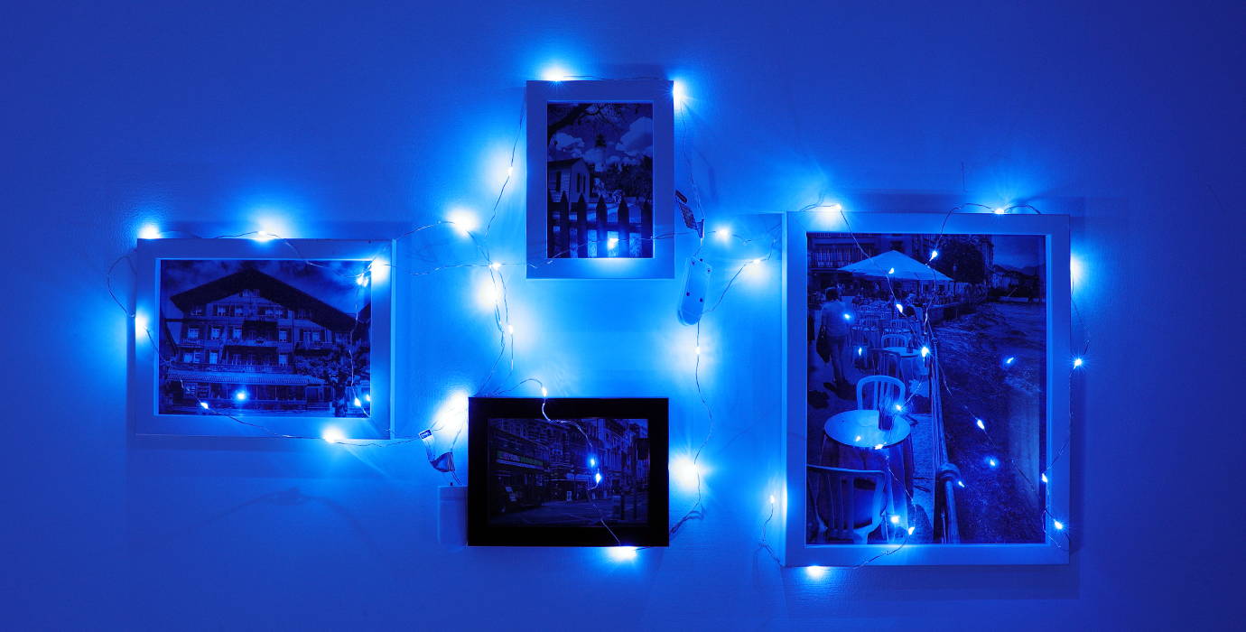 blue battery operated fairy light for bedroom