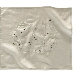 Ruth Challah Cover by Ceremonials: Beige Poppy Seeds