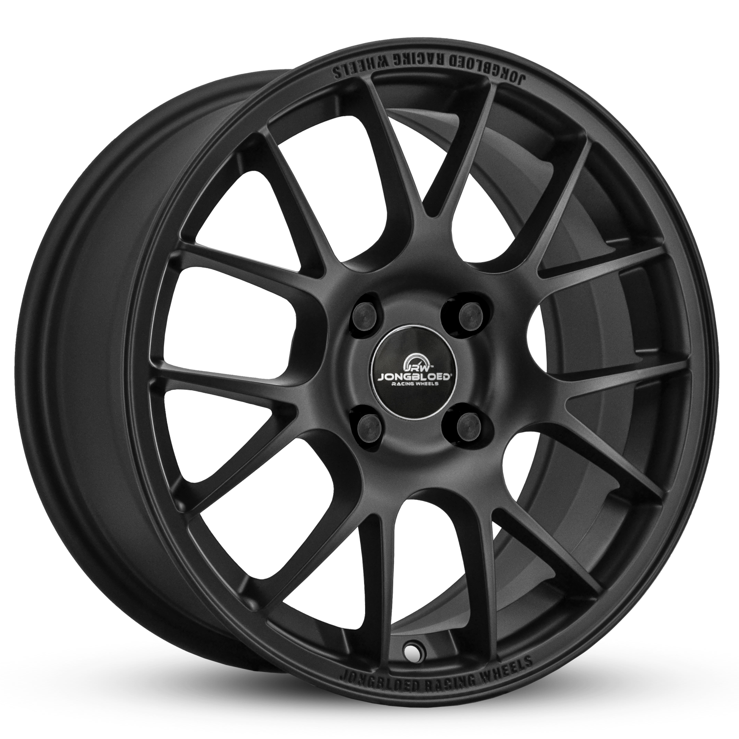 Jongbloed Racing Wheels SPEC MIATA PTS Series 400 Racing Wheel Rims in All Satin Black 