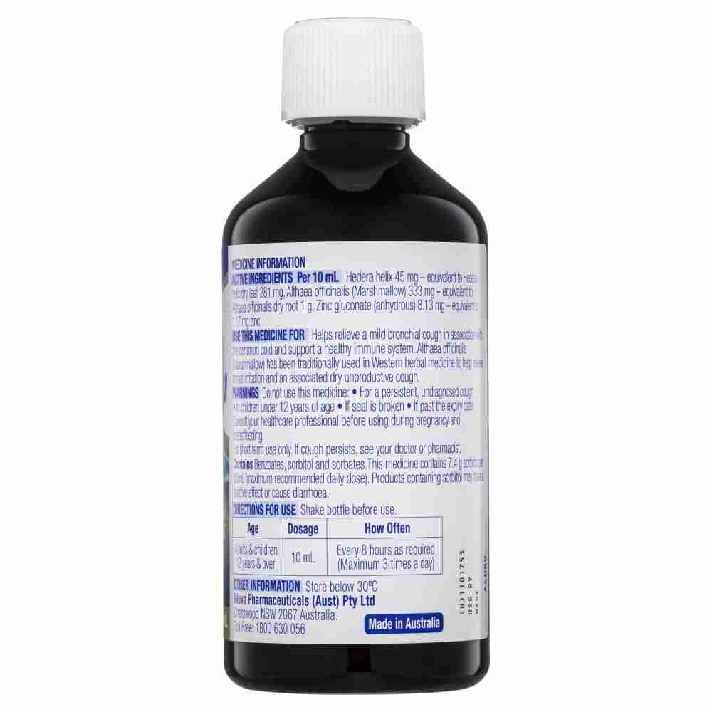 Duro-Tuss Lingering Cough Liquid Immune Support Blackberry & Vanilla 350Ml - Image 4