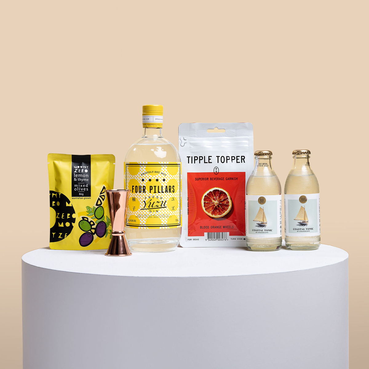 Product_Plinths_Yuzu Four Pillars Gin Tube