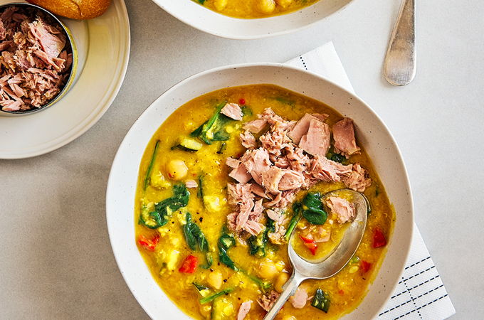 Hearty Lentil, Chickpea and Vegetable Soup