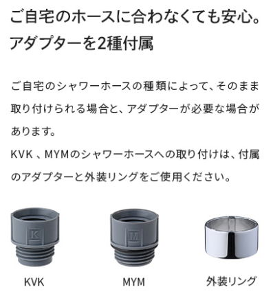 アダプター2種付属