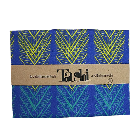 Mouchoir en Tissu TASHI - Bleu Été Indien - L