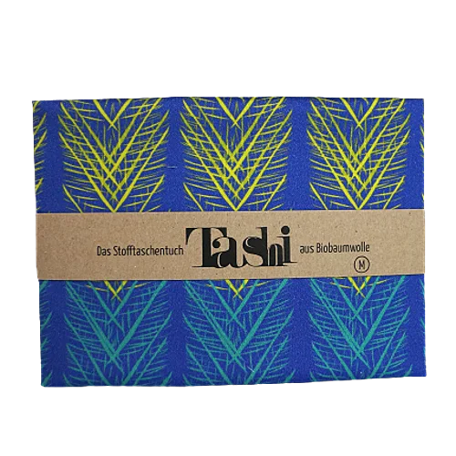 Mouchoir en Tissu TASHI - Bleu Été Indien - M