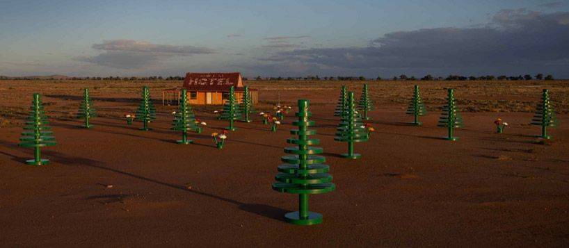 Life-size LEGO forest