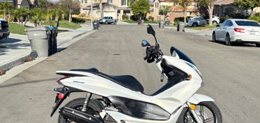 2011 HONDA PCX motorcycle for rent near Murrieta, CA