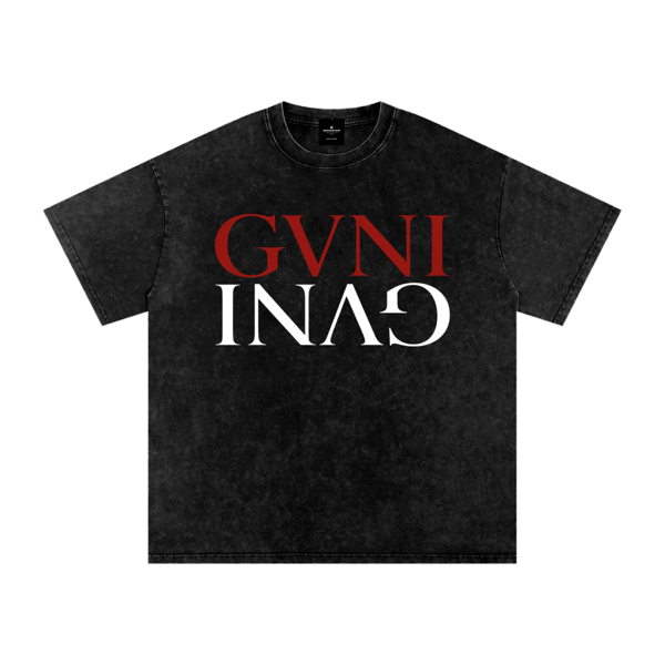 Snow Washed Oversized Cotton T-Shirt - Image 3