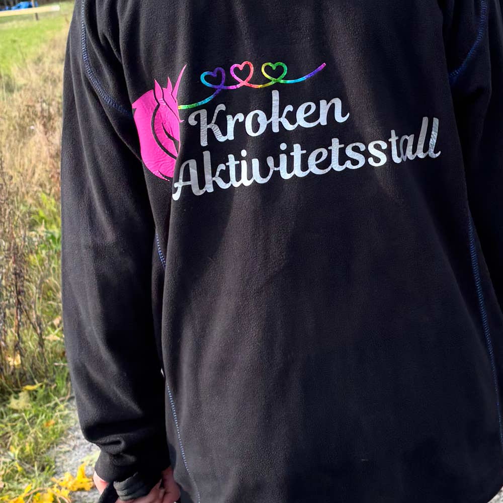 Fleecejakke med logo