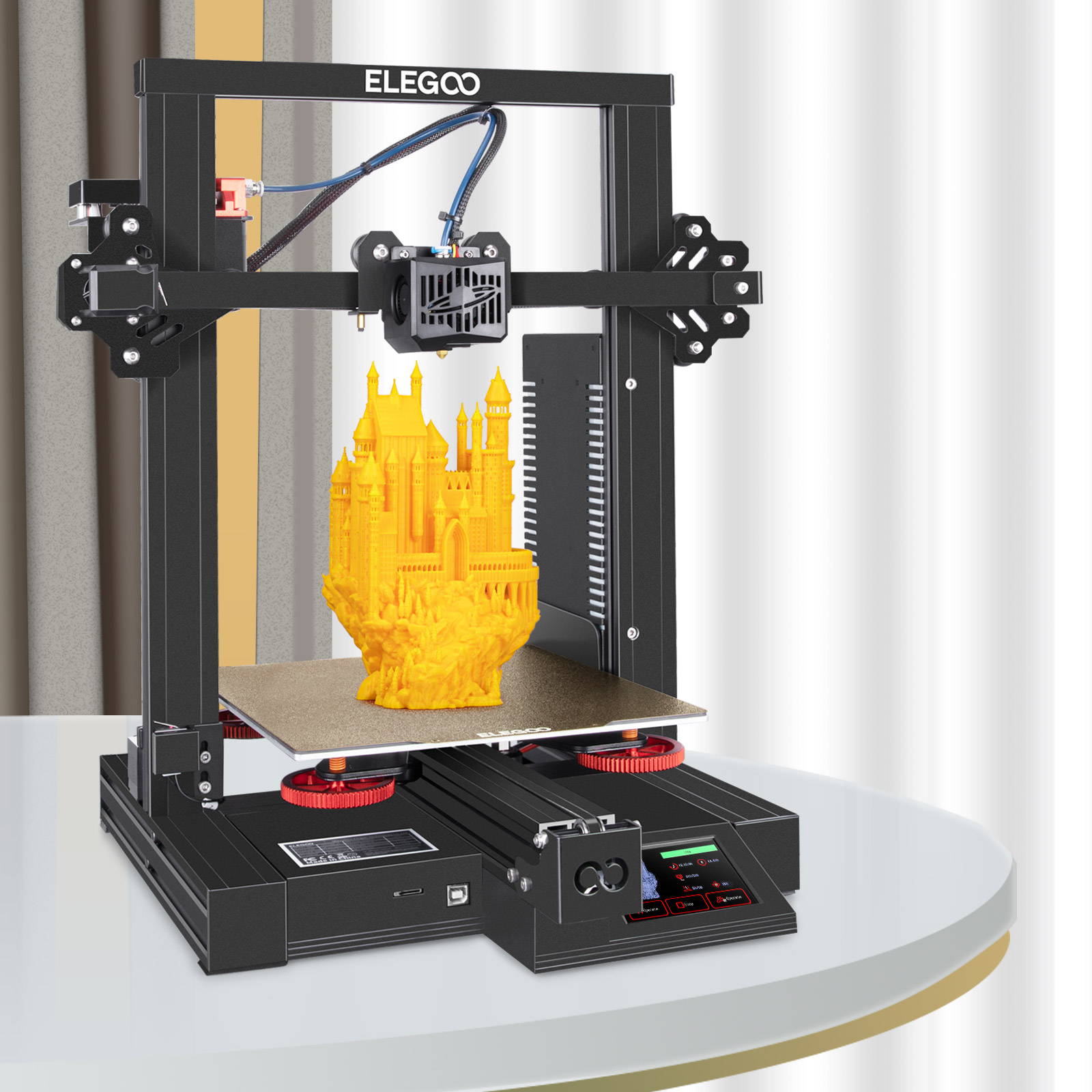 ELEGOO Neptune 2s 3D Printer FDM 3D Printer 220*220*250mm Printing Size