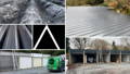 Voor en na foto's van het vernieuwen van garageboxen met asbest golfplaten in Ruisbroek