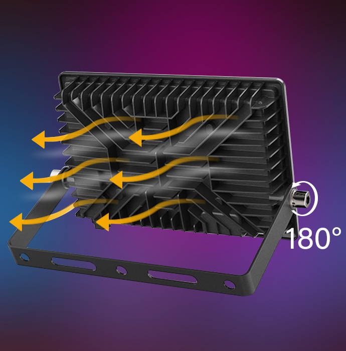 RGB Floodlight with Efficient Cooling Feature