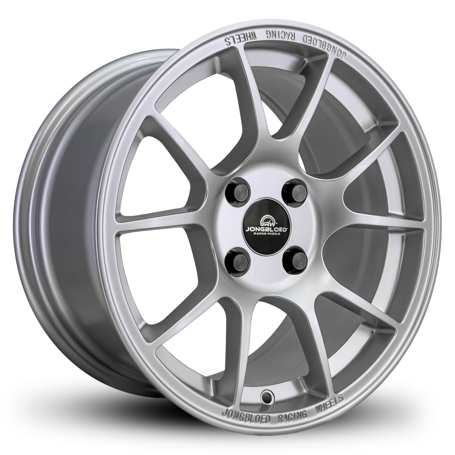 Jongbloed Racing Wheels Series 500 Flow Formed Racing Wheel Rims Mazda Miata & Porsche Boxster n All Gloss Silver