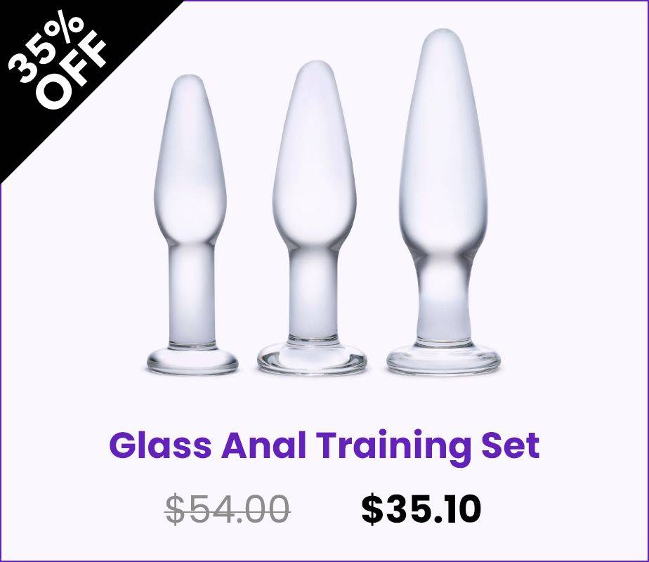 Glas 3-Piece Glass Anal Training Set