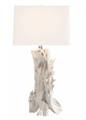 washed driftwood table lamp