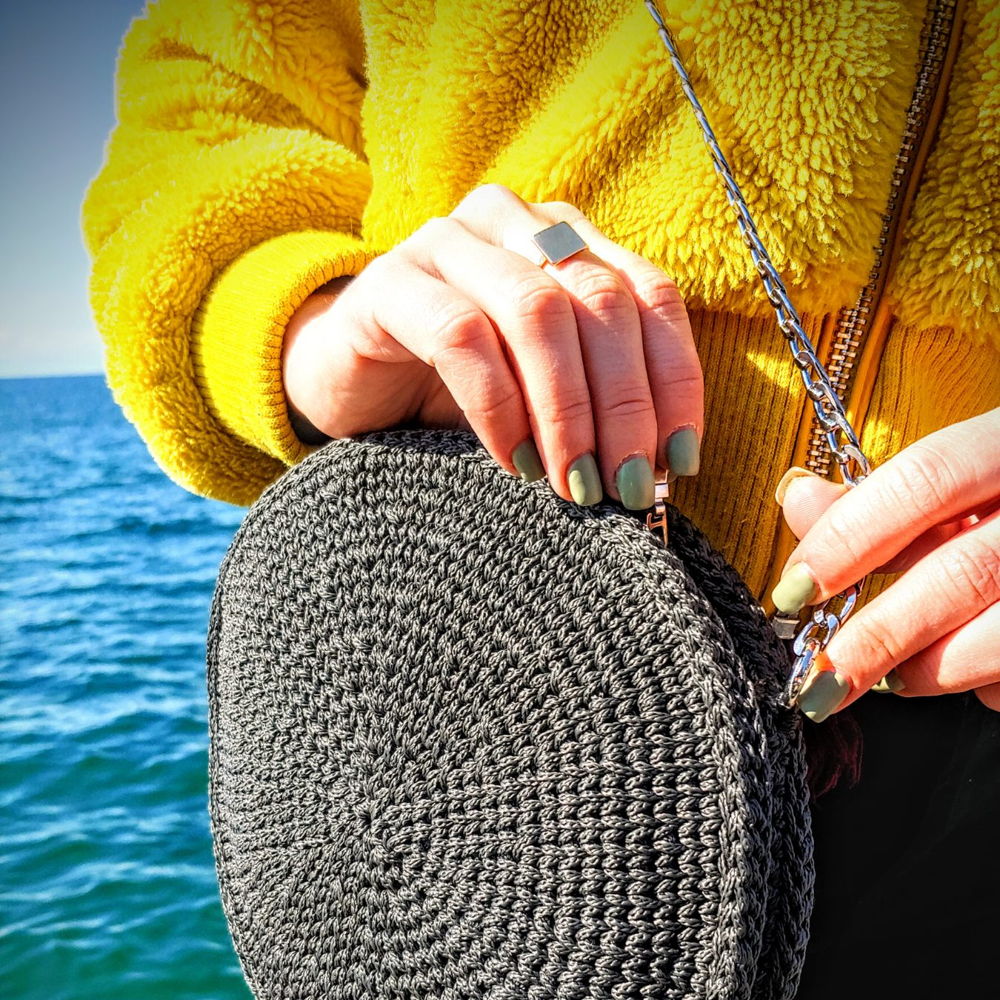 Crossbody round purse
