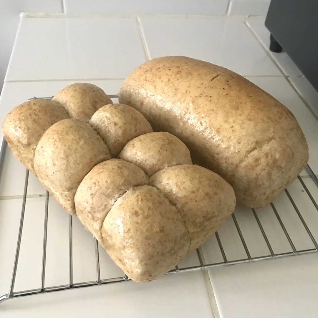 Cinnamon wholemeal loaf and butter buns/ bread 🍞 🌻