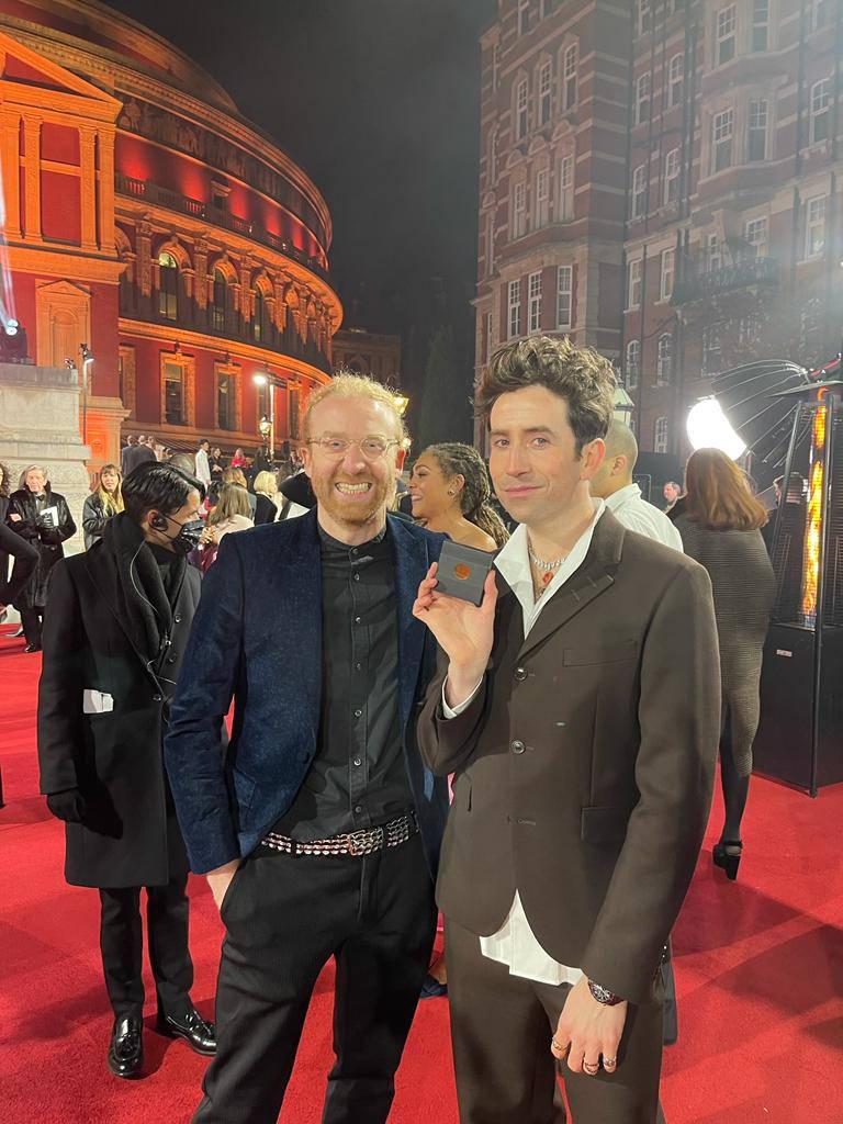 Nick Grimshaw with #TOGETHERBAND Co-creator Oliver Wayman