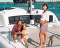 The owners of the Sailing La Vagabonde blog, Riley and Elayna