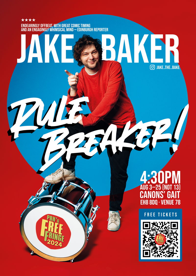 Jake Baker: Rule Breaker! - Comedy Poster Awards 2024