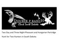 Ring-Necked Pheasant/Hungarian Partridge hunt for Two with Double P Ranch in Clark, SD